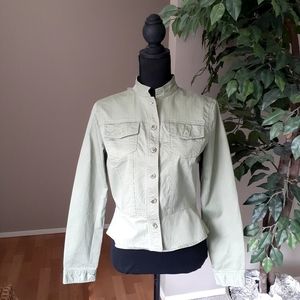CHARTER CLUB Olive Ladies Denim Jacket Coat